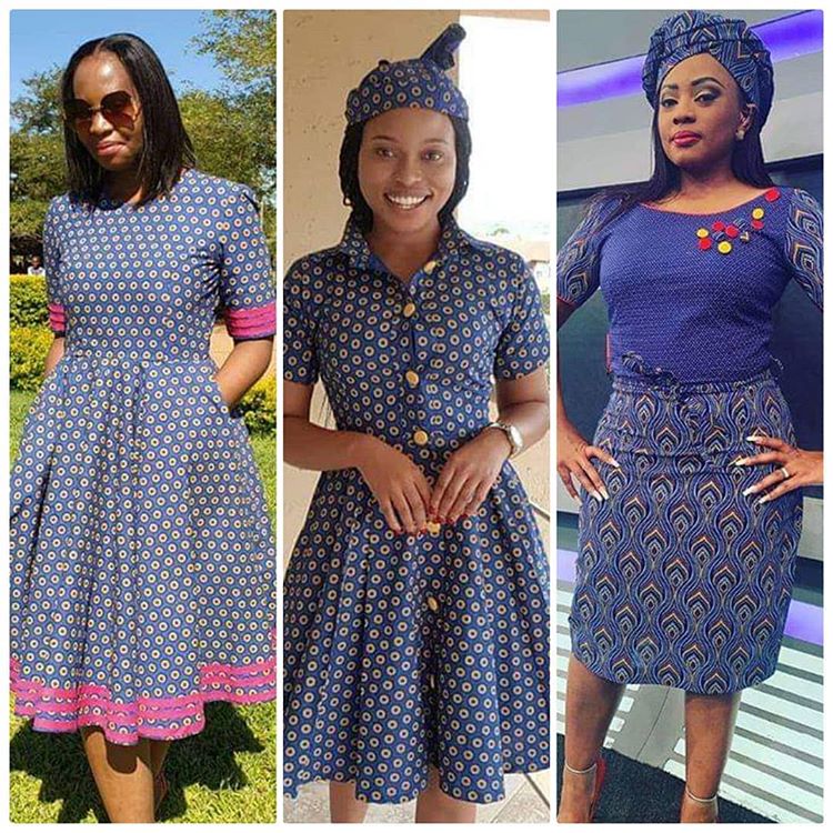sotho shweshwe dresses 2020 ideas - style you 7