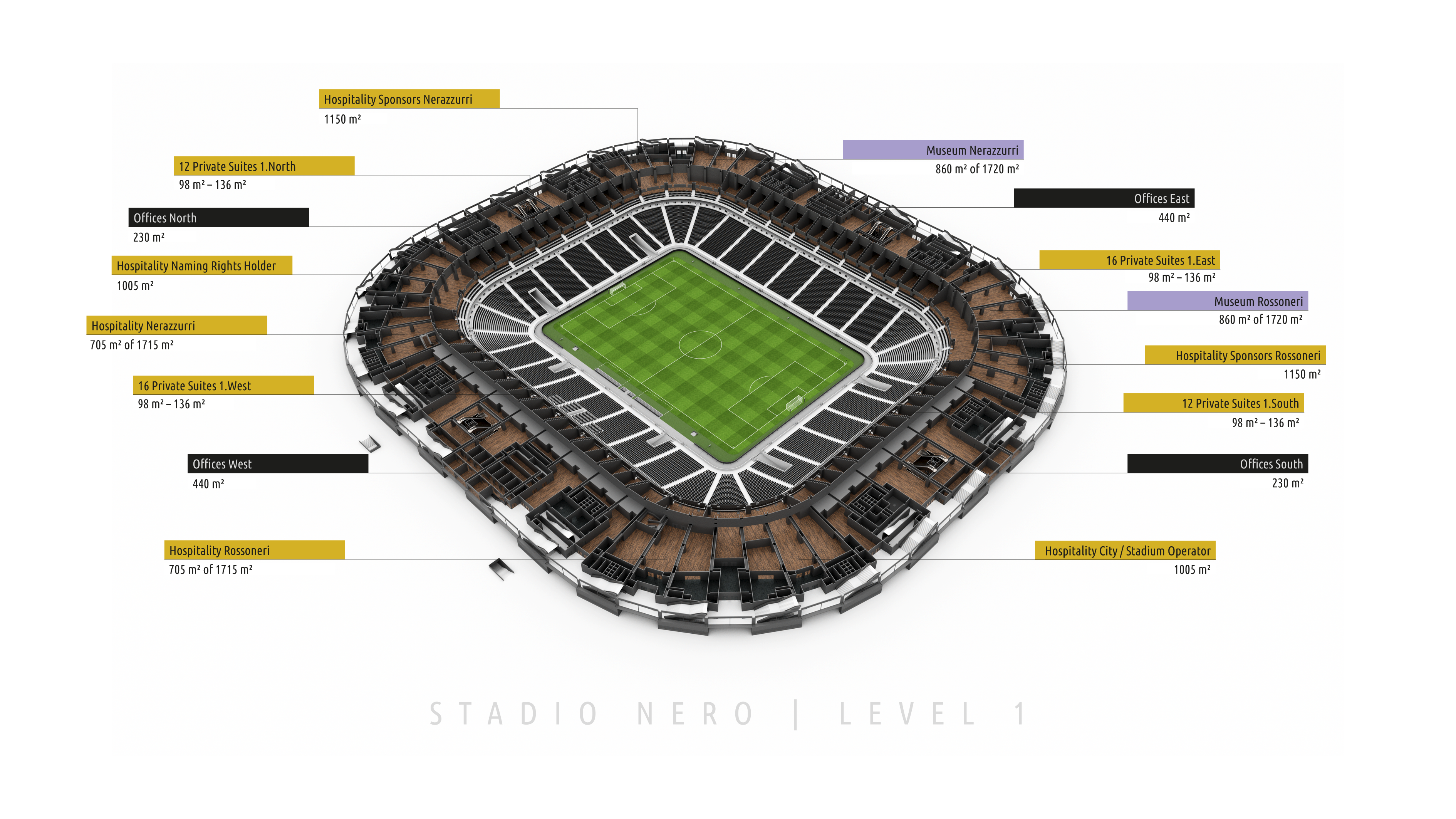 Stadio Nero 60000 Capacity Thea Render Community