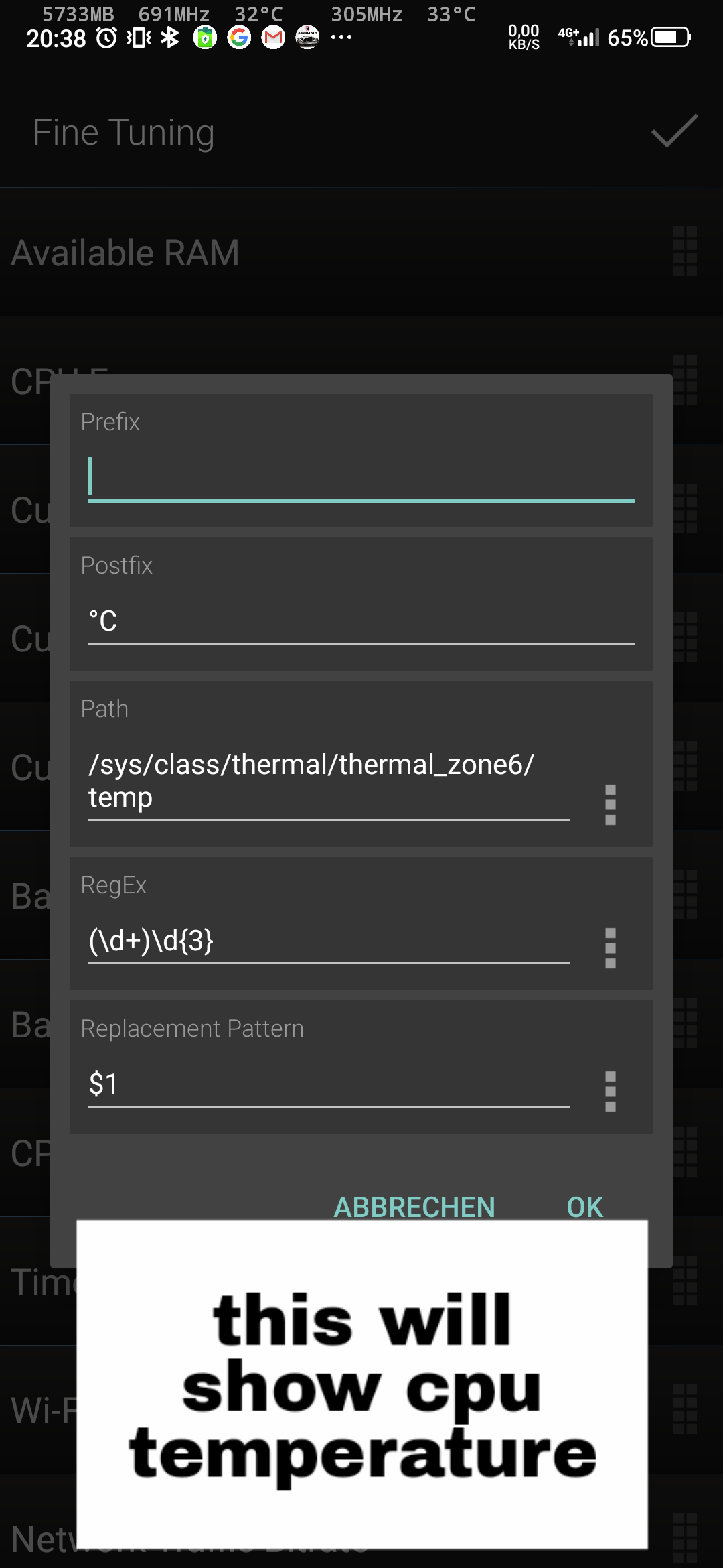 [guide] *statusbar* permanently show cpu/gpu clockspeed & temperature ...