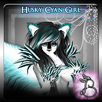 Husky Cyan Girl