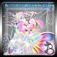 Butterfly Rainbow Girl