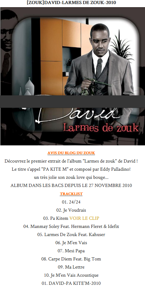 David - Larmes De Zouk A3lt3zdd