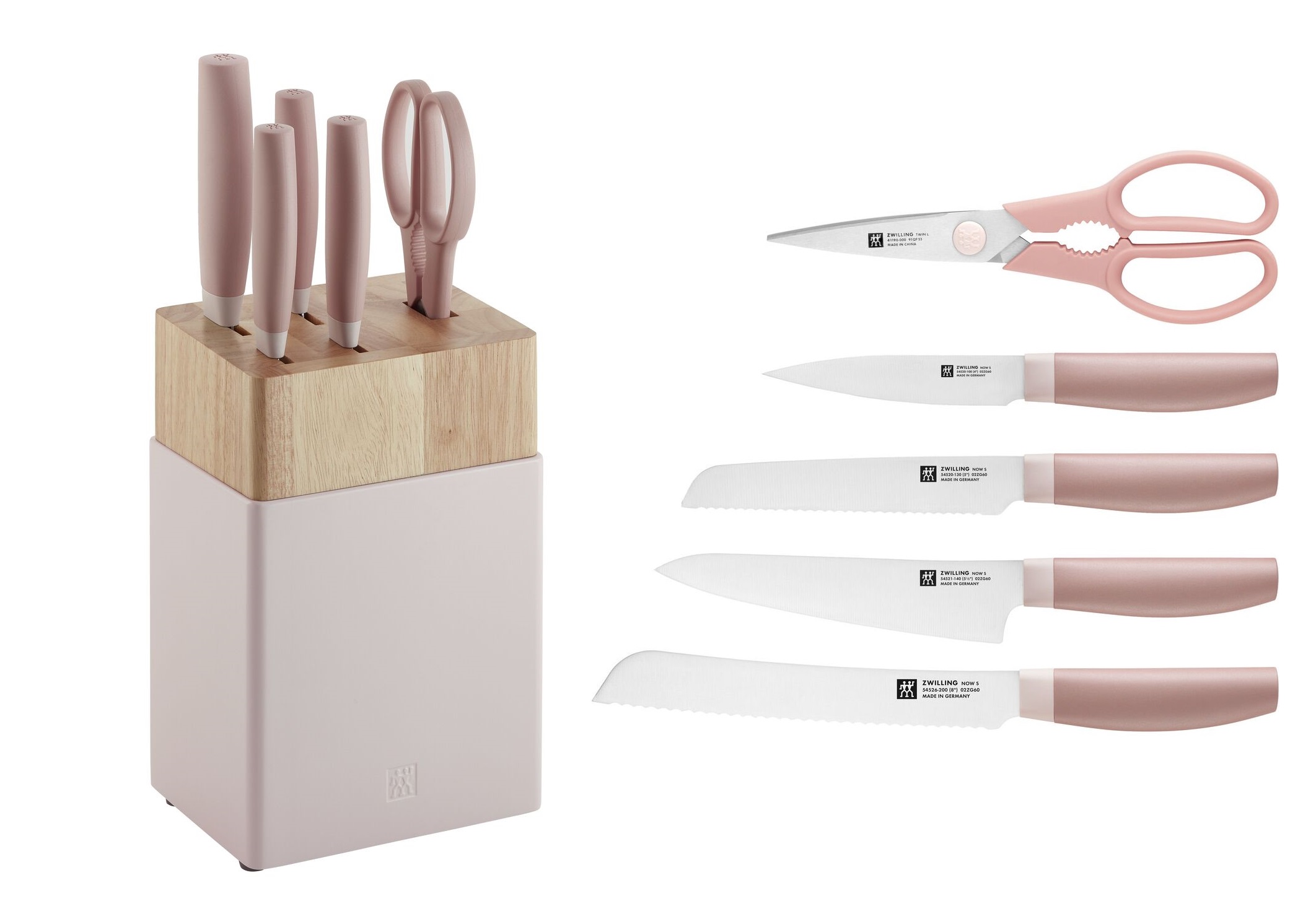 Twin NOW S Knife Block 6-tlg Pink | eBay