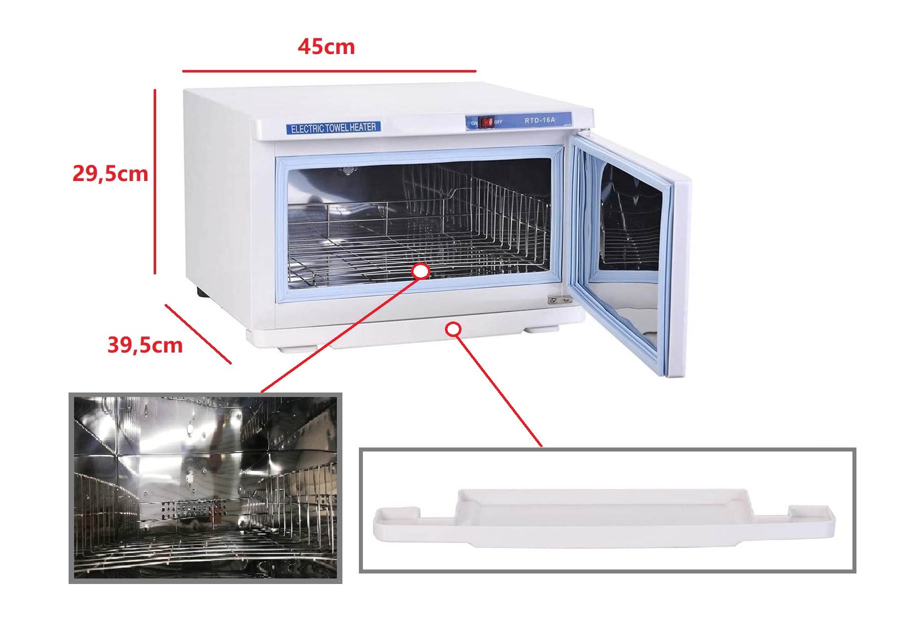 Handtuchwärmer UV Sterilisator Handtuch Schrank 16L Weiß | eBay