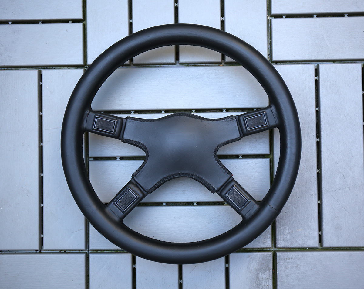 FS Italvolanti Indianapolis Steering Wheel Four Spoke Black Mint