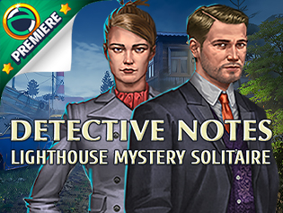 Detective Notes Lighthouse Mystery Solitaire German-MiLa