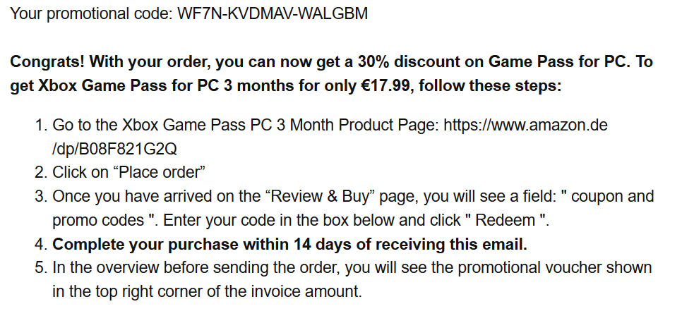 redeem xbox game pass ultimate code
