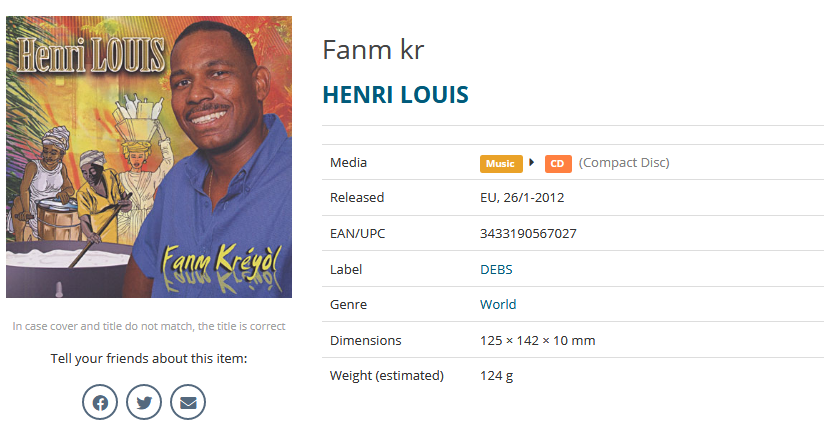 Henri Louis - Fanm kréyol.  D5wi4qno