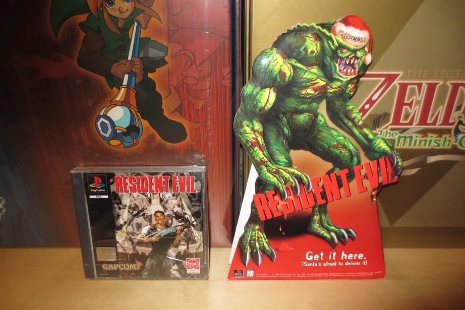 Resident Evil store display promo sign standee ps1